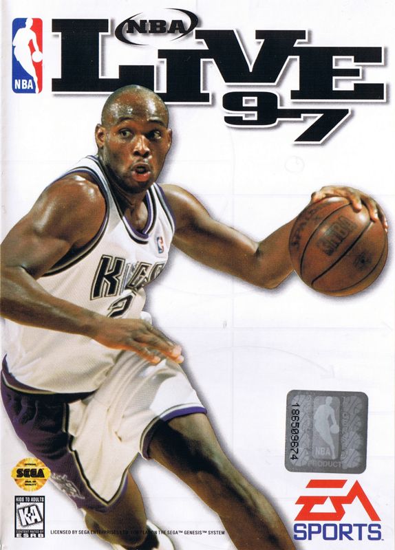 NBA Live 97 box art for Sega Genesis